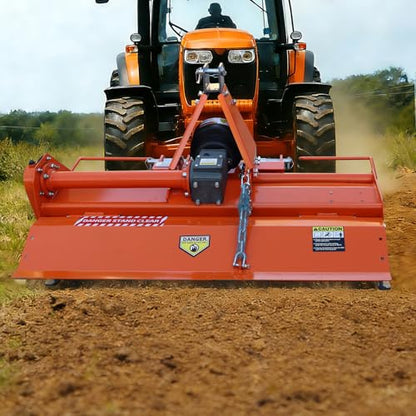 3 Point Rotary Tiller Attachment, Fits Cat 1 Tractors - size: 37 Inch