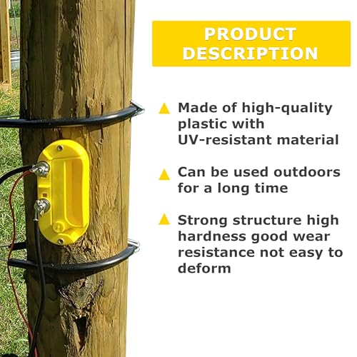 Electric Fence Cut Off Switch of Plastic Single Pole Yellow, 1PC - style: 1 Pack