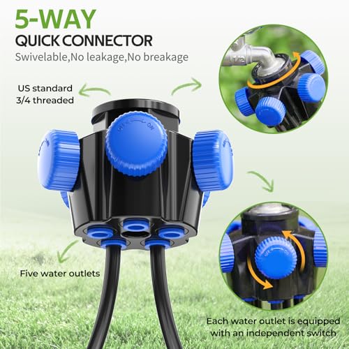 HIRALIY 50FT Drip Irrigation Kit for Small Gardens - size: 50FT