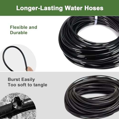 Drip Irrigation Kit for Garden, Quick-Connect Plant Watering System 250FT - size: 250FT