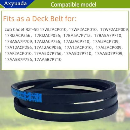 954-04044A 754-04044A 1/2 x 134 50" Deck Belt for MTD Cub Cadet RZT 50 - size: 954-04044A (1/2" X 134")