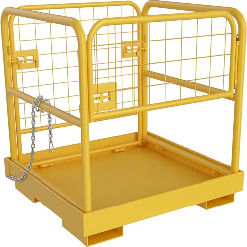 YINTATECH 36"x36" Forklift Safety Cage 1150 lbs Work Platform Basket