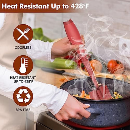 Upgrade Meat Chopper Hamburger Masher Ground Beef Smasher Utensil Mix Tool - color: 1 Pack-Red
