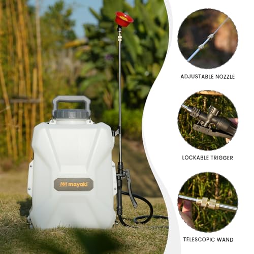 3 Gallon Lawn Garden Sprayer Compatible with DeWalt 20V MAX Battery - color: Gray