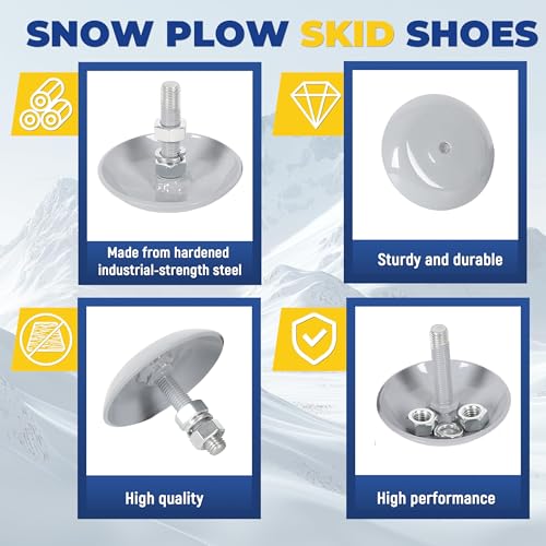 HECASA Snow Plow Blades Heavy-Duty Snow Plow Skid Compatible with Ranger
