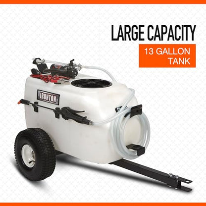 Ironton Tow-Behind Trailer Broadcast and Spot Sprayer, 13-Gal. Capacity