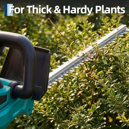Garvee 22.4" Brushless Cordless Hedge Trimmer, 3000 SPM Dual Action Blade