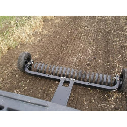 Field Tuff 48 Inch Cultipacker 3 Point Hitch Black Durable Agricultural Implement for Soil Preparation and Seed Bed Firming, Black