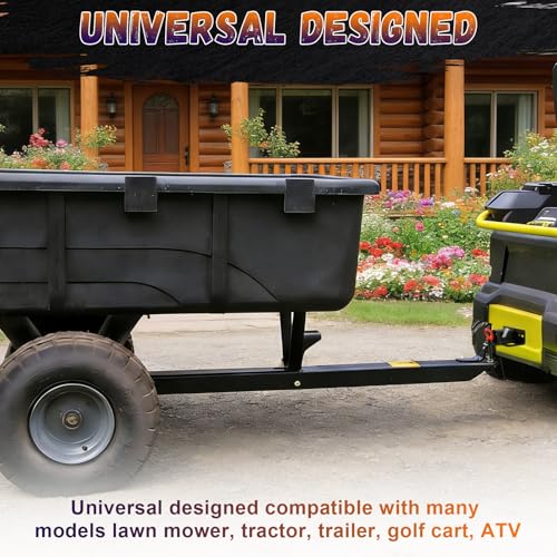 Zero Turn Lawn Mower Hitch with 2" Receiver,Heavy Duty 6mm Thick Hitch - size: Tow Hitch with 2" Receiver