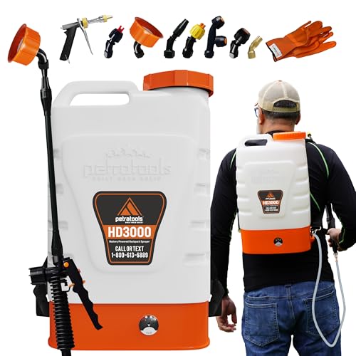 PetraTools HD3000 3 Gallon Battery Powered Backpack Sprayer 7 Spray Nozzles - size: HD3000 ProKit (7 Nozzles)
