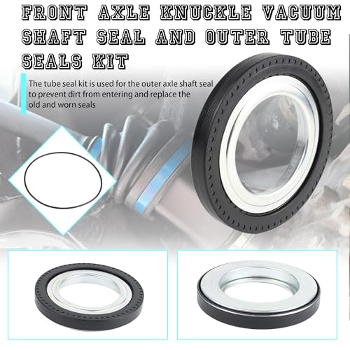 Front Axle Knuckle Vacuum Shaft Seal And Outer Tube Seals Kit