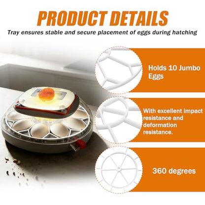 JGT360 Jumbo Goose Egg Incubator Tray for Nurture Right 360 Incubator