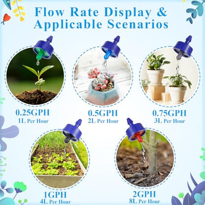 30Pcs 0.5 GPH Pressure Compensating Drip Emitters - color: 30 PCS 0.5GPH