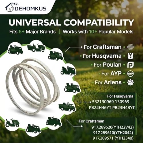 532130969 Drive Belt 1/2" x 92.5" for 42" Deck Mowers - size: 1/2" x 92.5"