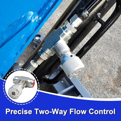 L08 Hydraulic Flow Control Valve Bidirectional Restrictor Compatible with 1-2 Ton Mini Excavator Replace#: STB-G3/8