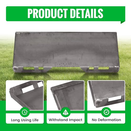 ALMULOO Skid Steer Mount Plate 5/16" for Bobcat & Kubota