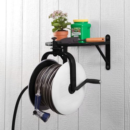 Liberty Garden Navigator 360° Hose Reel-White