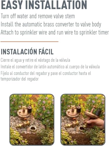 2-Pack Orbit 57034 3/4" Brass Automatic Converter Sprinkler Valve with Flow Control - size: 0.75 Inch, style: 2-Pack Brass