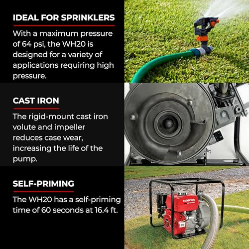 Honda WH20 2-Inch High Pressure Water Pump (WH20XTAF)