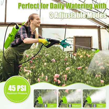 Battery Powered Backpack Sprayer 3 Gallon, Electric Garden Sprayer in Lawn