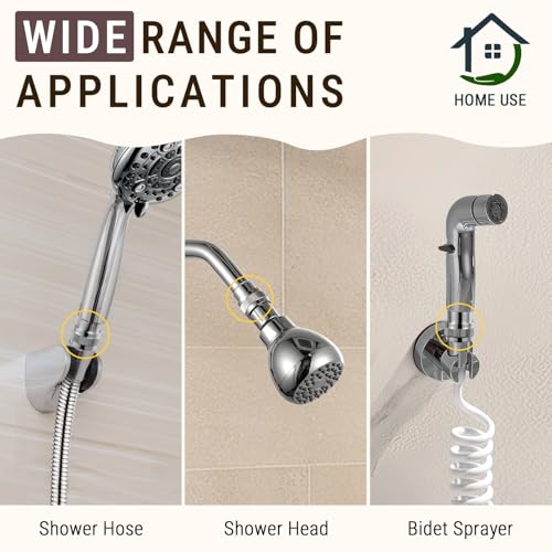 G-Promise Metal Shower Head Shut Off Valve, Flow Control Valve - color: Chrome