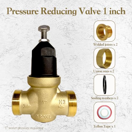 Pressure Reducing Valve 1 inch, Water Pressure Regulator for Home