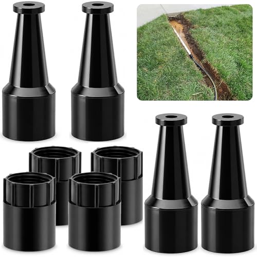 4 Set Walkway Tunnel Kit, Under Sidewalk Boring Tool for 3/4 Inches Pipe - color: 4 Set