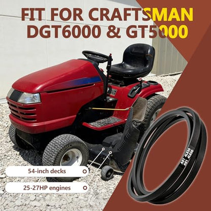 161597 Drive Belt for Craftsman DGT6000 GT5000 54" Deck Riding Tractor