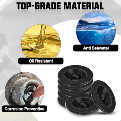 Trailer Wheel Hub Bearing Rubber Dust Cap Fit for 1.98''OD Trailer Axles. - color: 10PCS 1.98" Trailer Hub Cap Rubber Plugs
