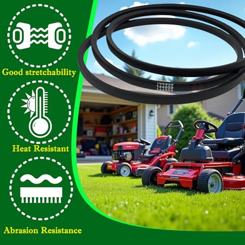 144959 Riding Mowers Deck Belt 42" for Craftsman LT1000 LT2000 LT3000 DYT4000 160855 130801 138255 Replaces Husqvarna Poulan AYP Lawn Mower 138255 532144959 532138255 - size: 144959