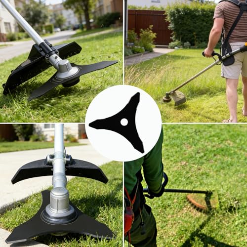 Brush Cutter Trimmer Blade, 10 Inch Diameter, 3 Teeth, Tungsten Steel, Compatible with Stihl Husqvarna Echo Redmax Shindaiwa 1PCS No Accessories - color: 2 pcs