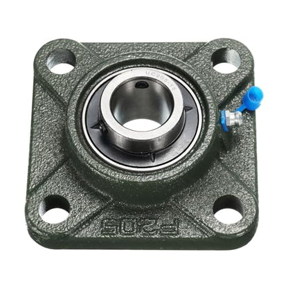 uxcell 2pcs UCF205-15 Pillow Block Bearings 15/16 inch Bore Self Alignment, Solid Cast Iron Base Square Flange Mounted Chrome Steel Bearings - size: UCF205-15