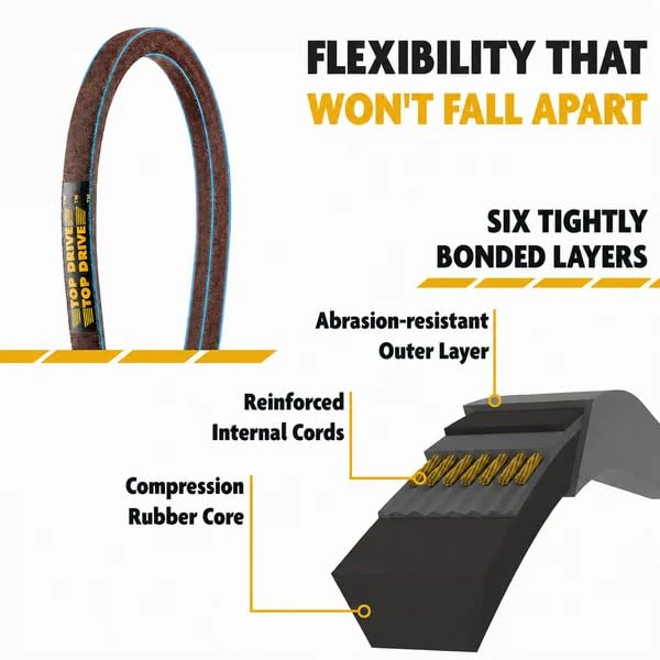 Top Drive 4L830K Lawn & Garden Aramid V-Belt, 4L, 1/2" x 83" - size: 4L830K