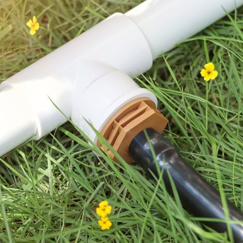 12 Pieces 3/4 Inch PVC to 1/2 Inch Drip Irrigation Adapter Fittings, 3/4" Male Pipe Thread(MPT) x 1/2" Drip Line Barbed Coupling Connectors 3/4-in PVC to 1/2-in Poly Tubing Adapter - size: 3/4" Thread To 1/2" Coupling