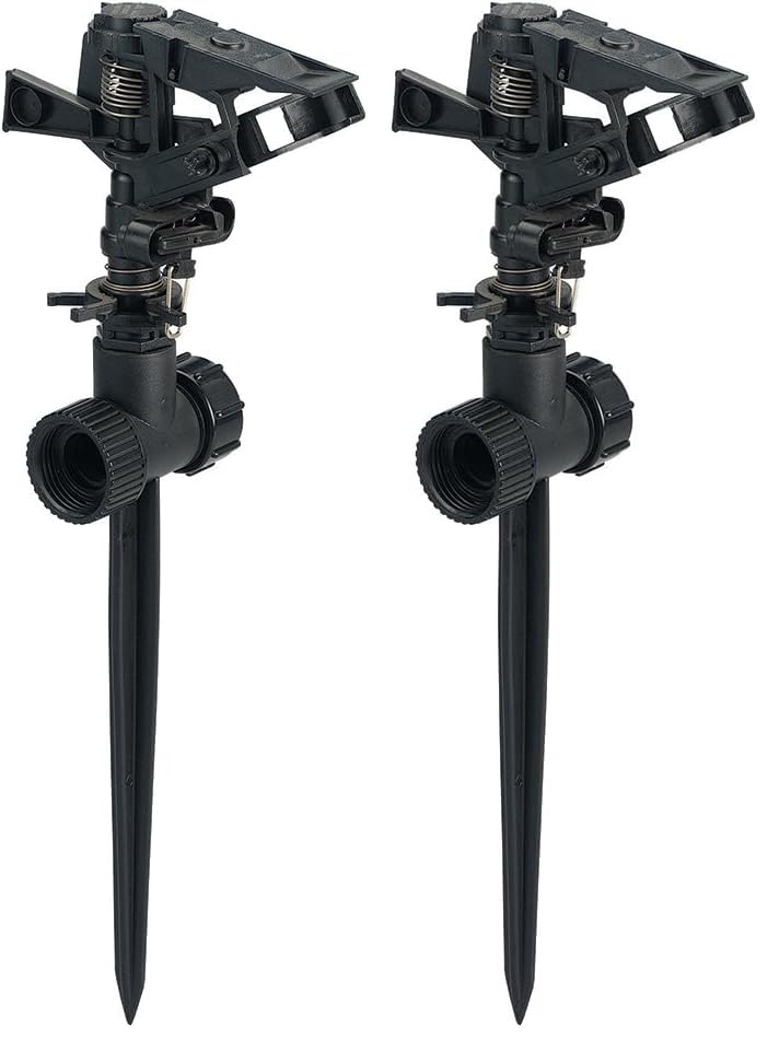 Orbit 58244 Plastic Impact Sprinkler with Spike Base (Pack of 2) - size: 1 Count (Pack of 2)