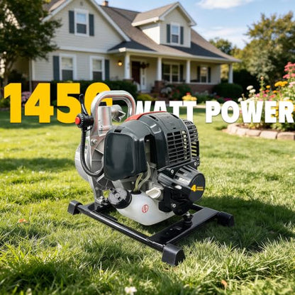 1inch 4-Stroke Gas Water Pump,35.8cc 1.45KW Gasoline Powered High Pressure Pump 82ft Lift And 23ft Suction,1.1hp Trash Water Pump Irrigation Pump For Farmland Garden