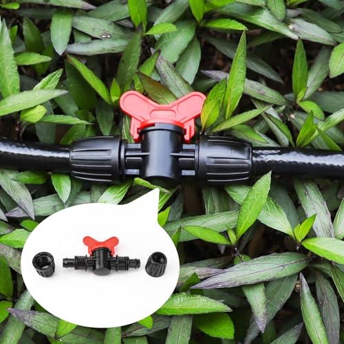 MIXC 1/2 Inch Drip Irrigation Fittings Barbed Valve 6 Pack - size: 1/2" Barbed Valve