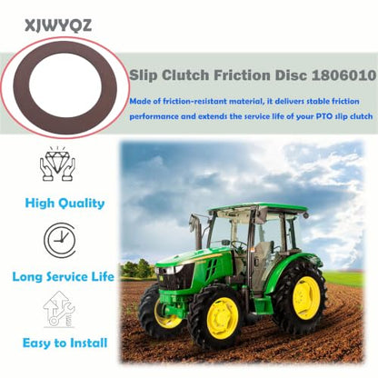 Replacement 4.13"x6"x0.125" PTO Clutch Friction Disc 1806010 2PCS