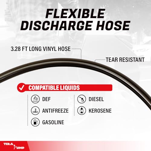TERA PUMP 2nd Gen Multipurpose Battery Powered Fuel Transfer Pump - style: Battery Powered - 39.4" Hose