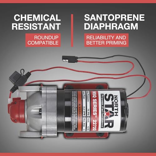 NorthStar NSQ 12V On-Demand Sprayer Pump, 2.2 GPM, Quick-Connect Ports