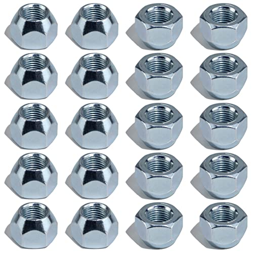 20pcs 1/2''-20 Trailer Lug Nuts Galvanized - color: KIT#5-2 (20Pcs Hub Nuts)