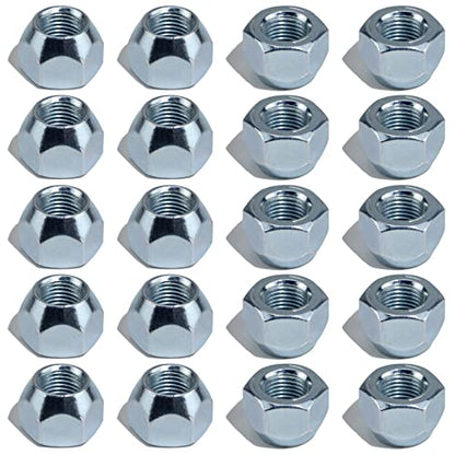 20pcs 1/2''-20 Trailer Lug Nuts Galvanized - color: KIT#5-2 (20Pcs Hub Nuts)