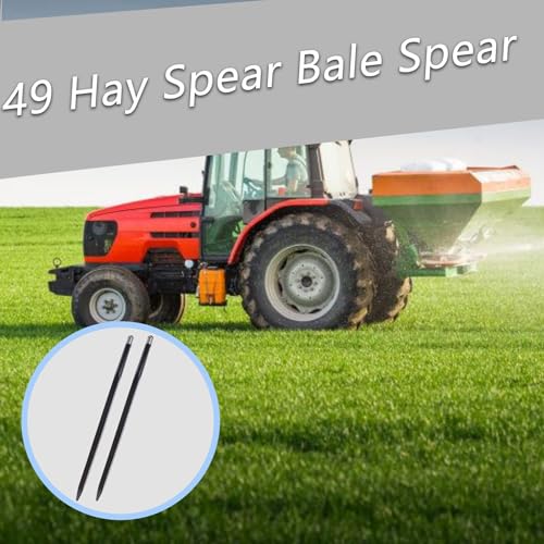 ALL-CARB 2pcs 49 Hay Spear 4500lbs Capacity for Buckets Tractors Loaders