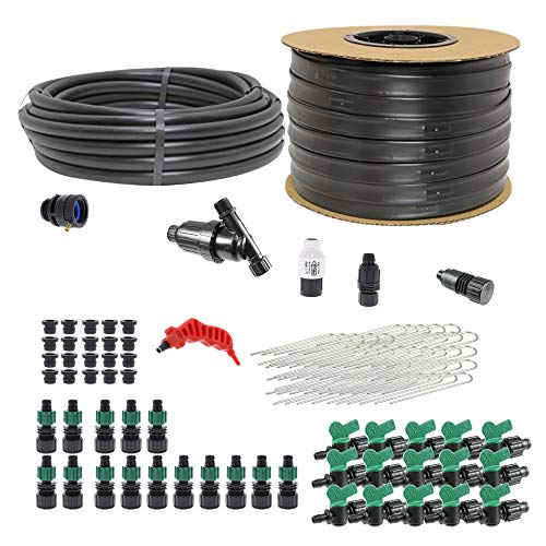 Drip Irrigation Kit for Small Farms - Kit Size : Deluxe - size: Deluxe