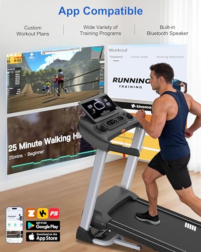 HUAGEED Treadmills for Home, 18% Auto Incline, Heavy Duty 400LBS Capacity