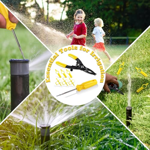 Sprinkler Adjustment Tool Compatible with Hunter/Rain Bird, Yellow - color: Yellow