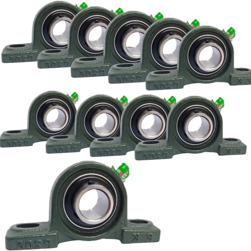 5/8" UCP202-10 Premium Quality Self-Align Pillow Block Mounted Bearing (10 Pack)