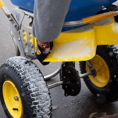 Spyker Winter Weather De-Icing Kit: Ergo-Pro 50 Pound Winter Spreader with 5 Pound Handheld Spreader