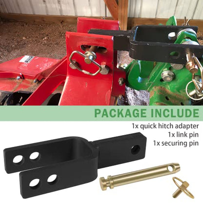 Versatile Quick Hitch Adapter Used to Adjust Top Link Bracket Movements Fit for Category 1 3-Point Quick Hitch