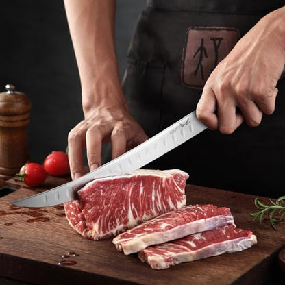 Golden Bird Breaking Knife, 10 Inch Butcher Knife for Meat Cutting - size: 10"
